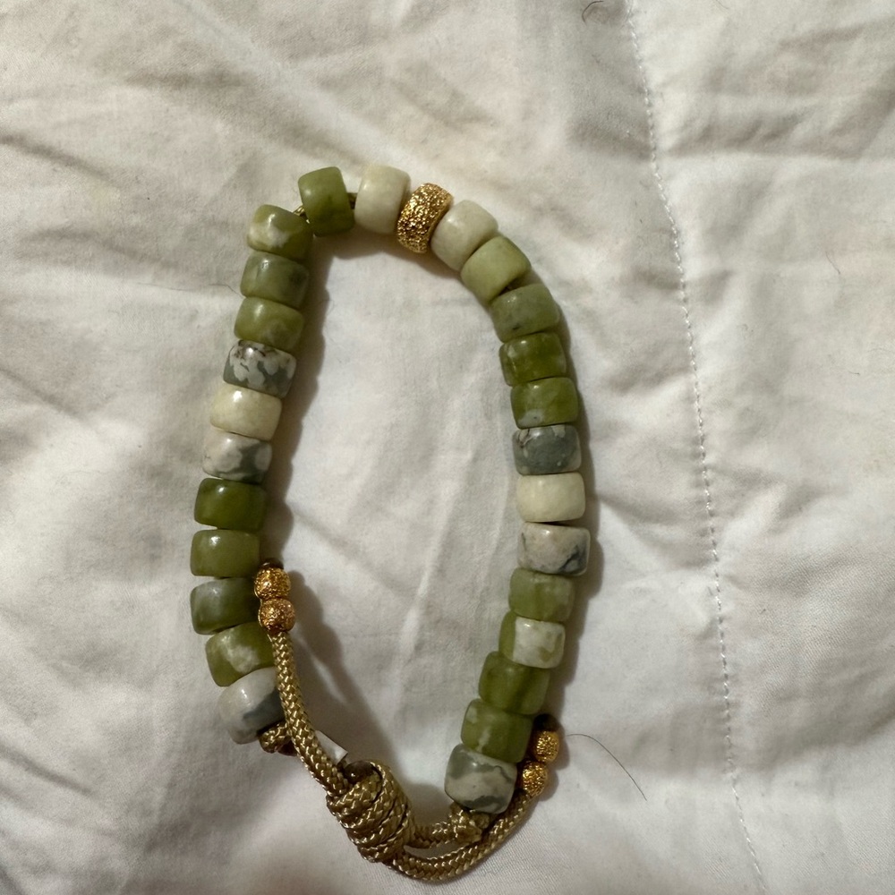 Marea Green Beaded Bracelet new with tags